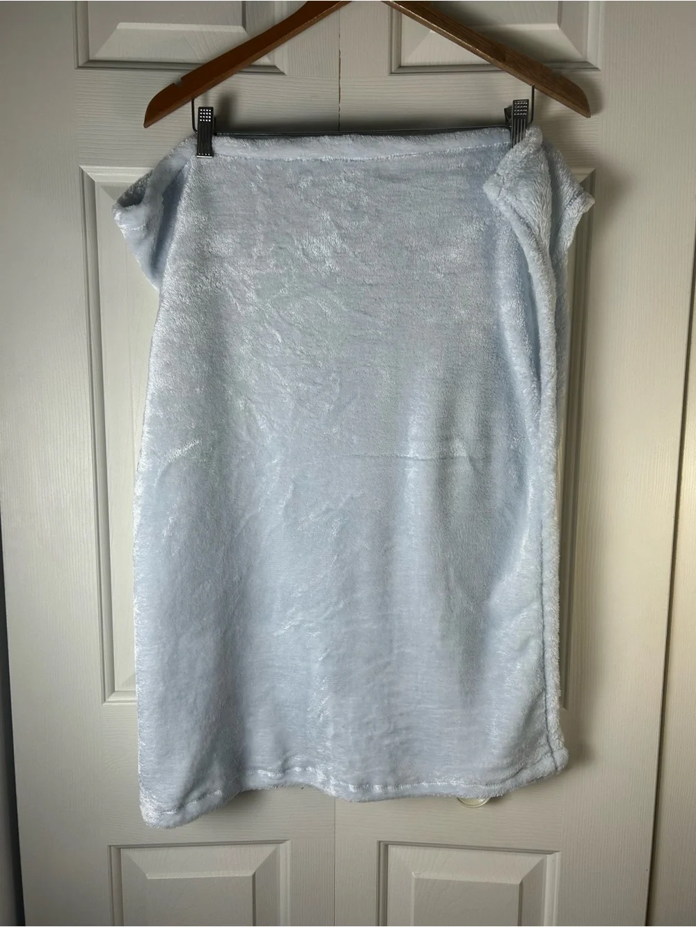 Anko Solid Light Blue Baby Blanket Plush Soft Security Lovey Kmart